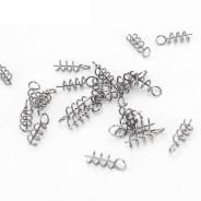 50 pièces connecteur de pêche en acier inoxydable