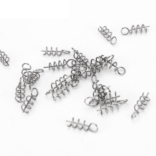 50 pièces connecteur de pêche en acier inoxydable